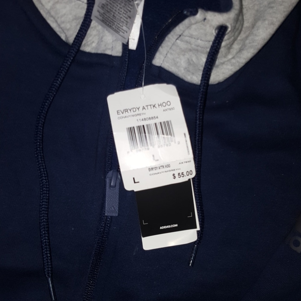 Adidas hoodie jacket **NEVER WORN**
